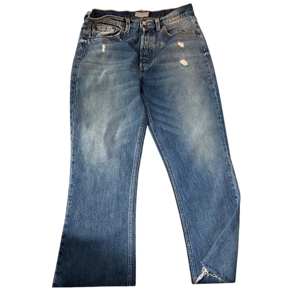 Boyish The Darcy Raw Hem Button Fly Jeans, Rear Window Color, Women's Size 29